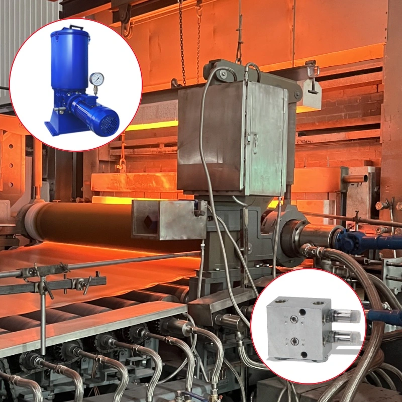 Aplicación de productos de lubricación en equipos de metalurgia de acero