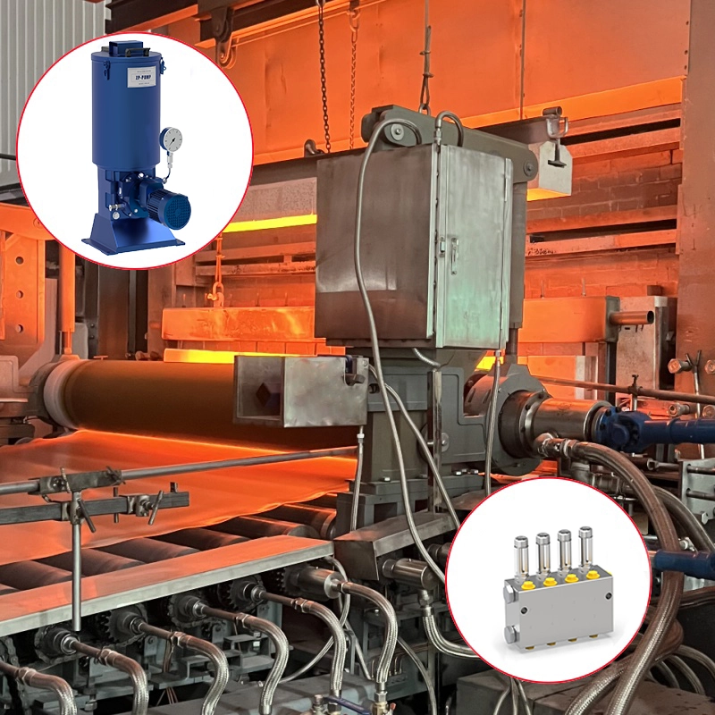 Sistema de lubricación central en equipos de metalurgia de acero
