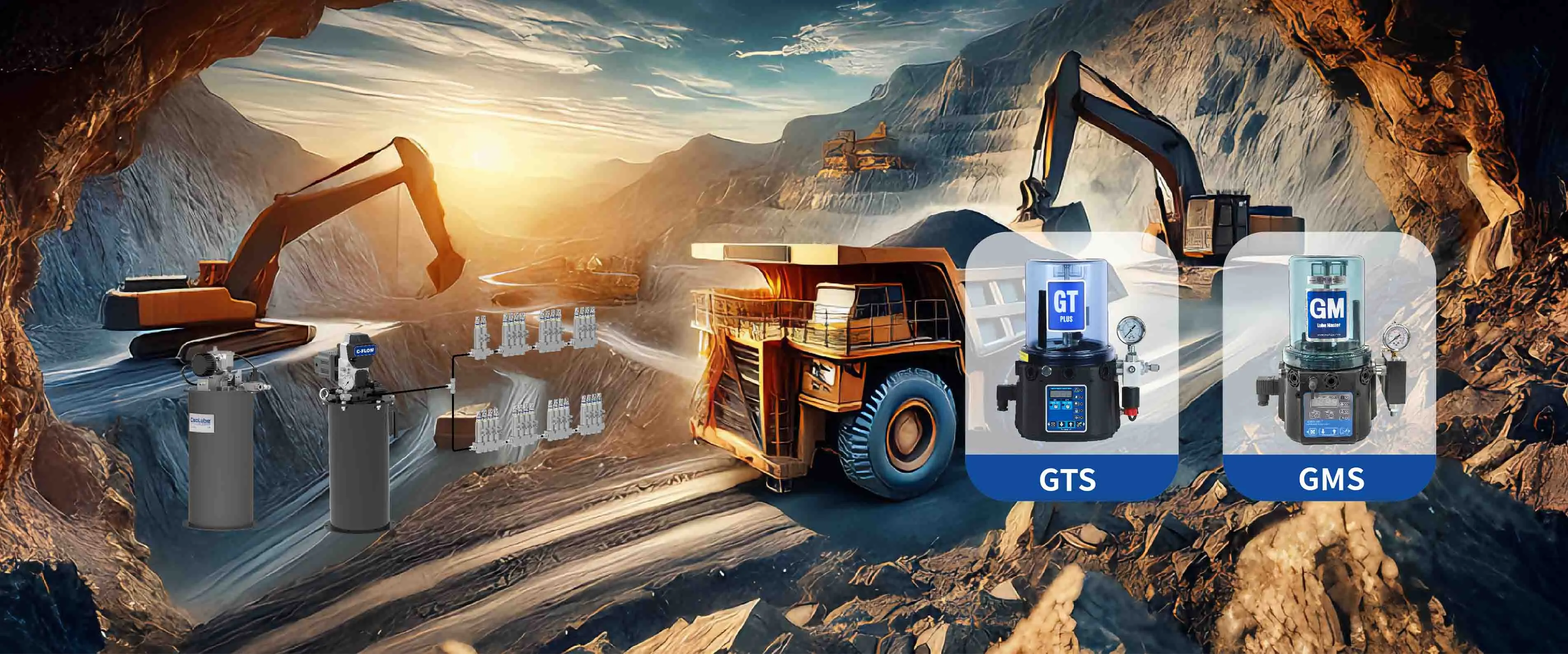 Sistema de lubricación de una línea <br>